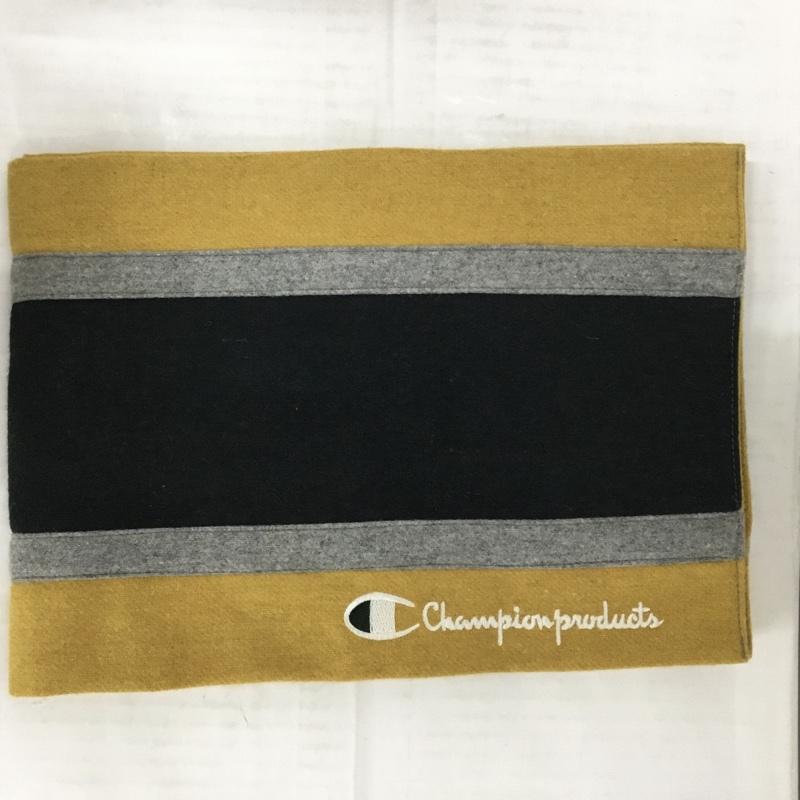 チャンピオン Champion マフラー マフラー ロゴ、文字 マスタード / マスタード / X 灰 / グレー / X 緑 / グリーン /  メンズ USED 古着 中古 10079792