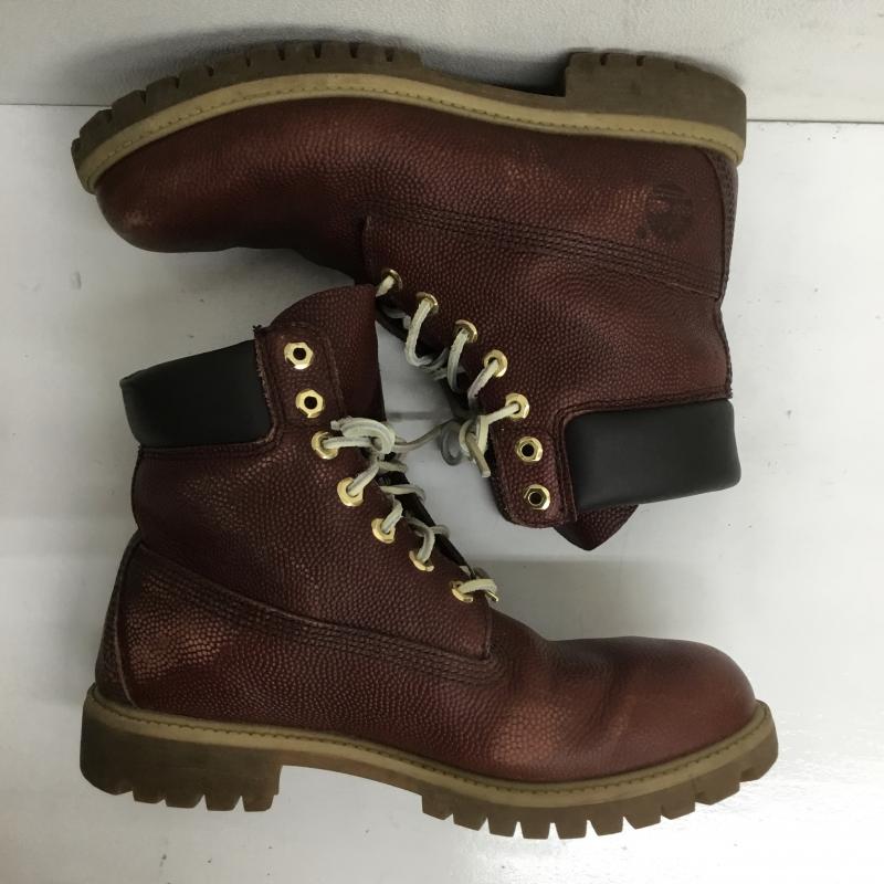 ティンバーランド Timberland ブーツ 一般 6インチ プレミアムブーツ ホーウィン フットボール レザー A176M US：8.5 茶 / ブラウン /  メンズ USED 古着 中古 10079845