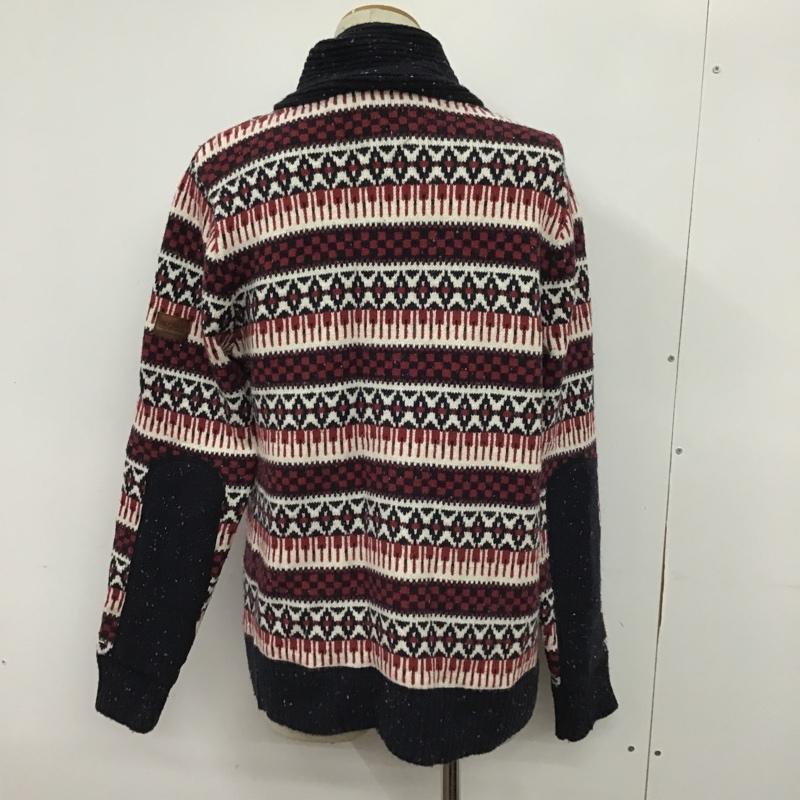 トミーヒルフィガー TOMMY HILFIGER ニット、セーター 長袖 L 総柄 マルチカラー / マルチカラー /  メンズ USED 古着 中古 10079852