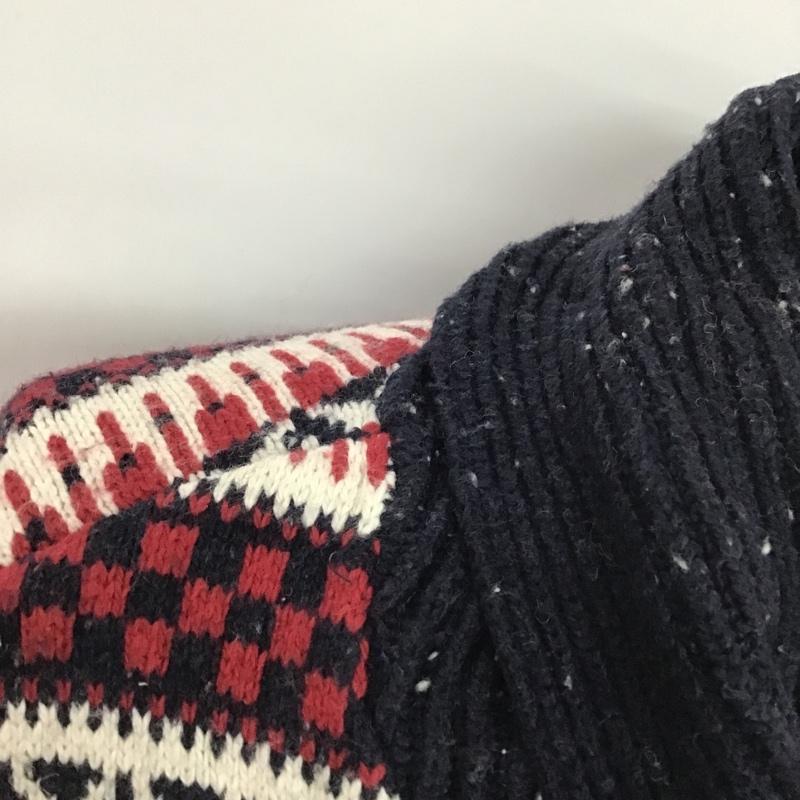 トミーヒルフィガー TOMMY HILFIGER ニット、セーター 長袖 L 総柄 マルチカラー / マルチカラー /  メンズ USED 古着 中古 10079852