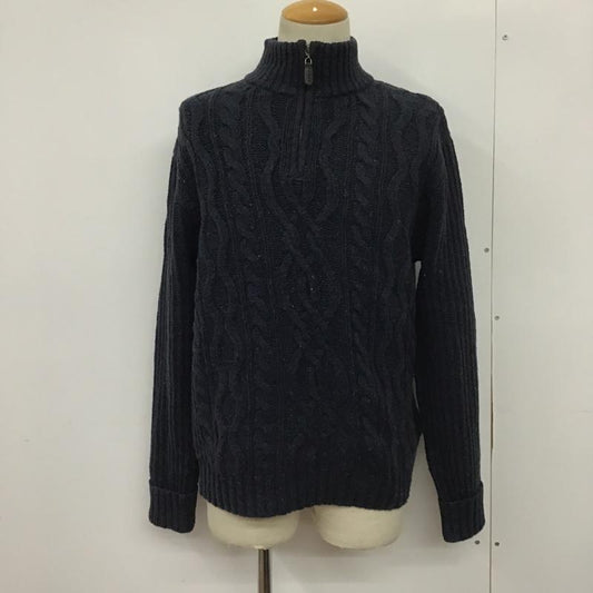 エルエルビーン L.L.Bean ニット、セーター 長袖 M 無地 紺 / ネイビー /  メンズ USED 古着 中古 10079855