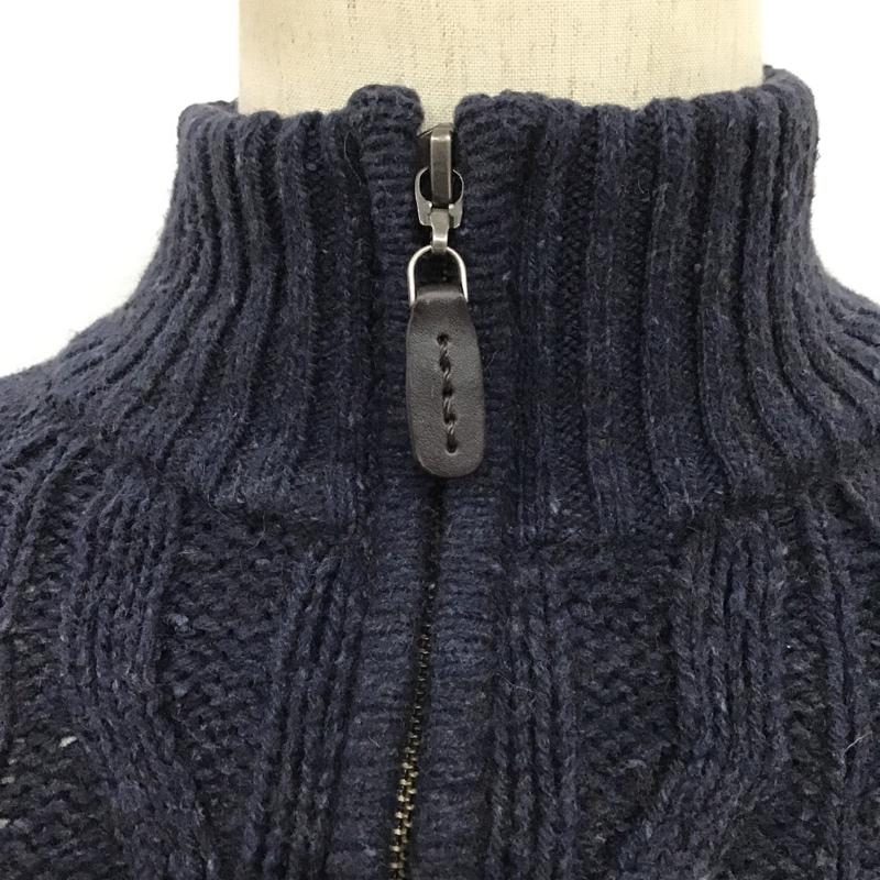 エルエルビーン L.L.Bean ニット、セーター 長袖 M 無地 紺 / ネイビー /  メンズ USED 古着 中古 10079855
