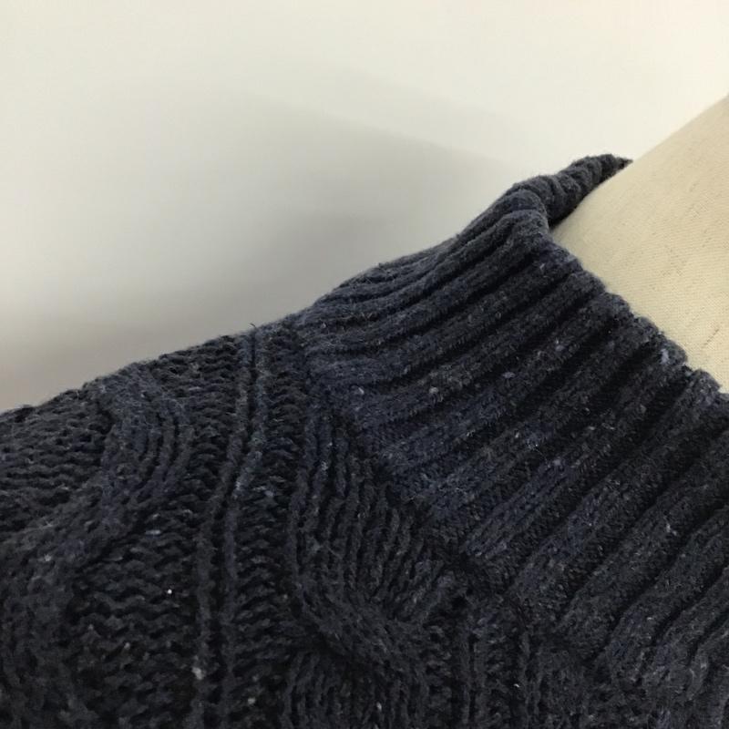 エルエルビーン L.L.Bean ニット、セーター 長袖 M 無地 紺 / ネイビー /  メンズ USED 古着 中古 10079855