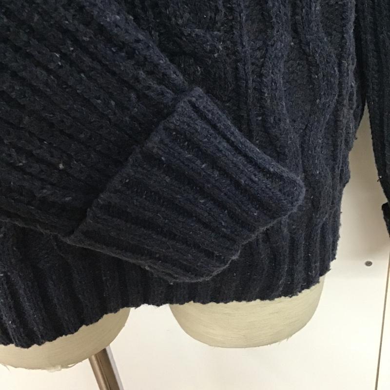 エルエルビーン L.L.Bean ニット、セーター 長袖 M 無地 紺 / ネイビー /  メンズ USED 古着 中古 10079855