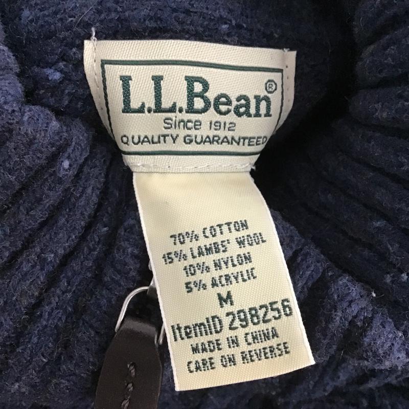 エルエルビーン L.L.Bean ニット、セーター 長袖 M 無地 紺 / ネイビー /  メンズ USED 古着 中古 10079855