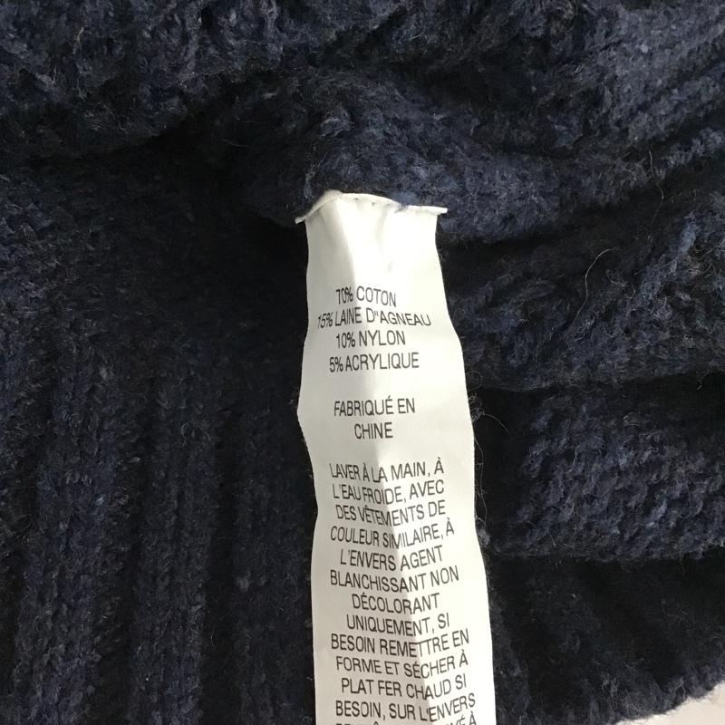 エルエルビーン L.L.Bean ニット、セーター 長袖 M 無地 紺 / ネイビー /  メンズ USED 古着 中古 10079855