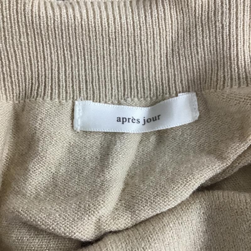 アプレジュール apres jour ワンピース ロングスカート S 無地 オフホワイト / オフホワイト /  レディース USED 古着 中古 10079882