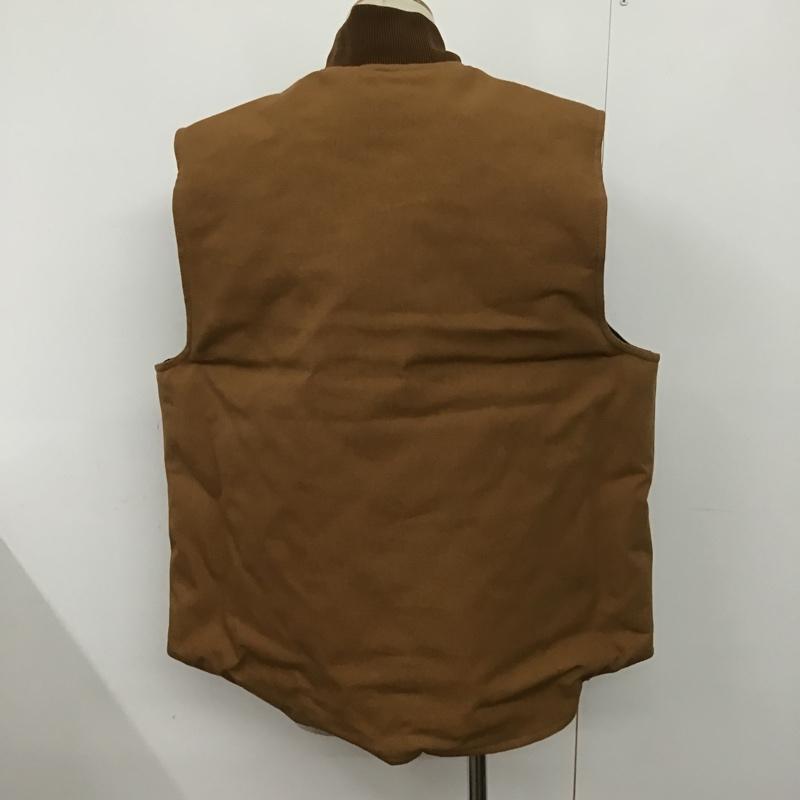 カーハート Carhartt ベスト ベスト OV0001 Duck Insulates Rib Collar Vest タグ付き XL ロゴ、文字 茶 / ブラウン /  メンズ USED 古着 中古 10080128