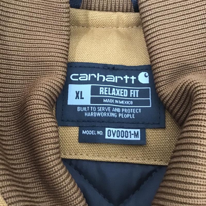 カーハート Carhartt ベスト ベスト OV0001 Duck Insulates Rib Collar Vest タグ付き XL ロゴ、文字 茶 / ブラウン /  メンズ USED 古着 中古 10080128