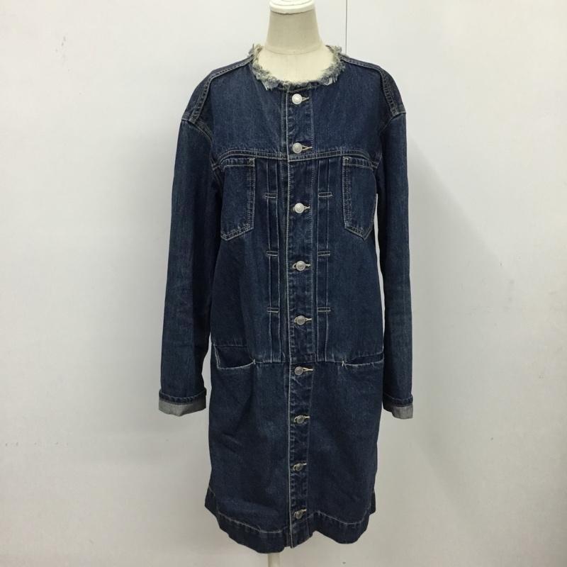 サニーレーベルアーバンリサーチ Sonny Label URBAN RESEARCH ワンピース ひざ丈スカート デニムワンピース 36 無地 インディゴ / インディゴ /  レディース USED 古着 中古 10080295