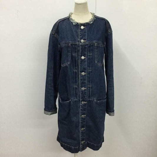サニーレーベルアーバンリサーチ Sonny Label URBAN RESEARCH ワンピース ひざ丈スカート デニムワンピース 36 無地 インディゴ / インディゴ /  レディース USED 古着 中古 10080295