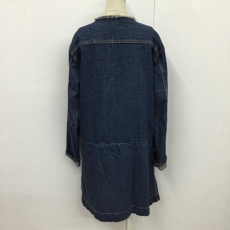 サニーレーベルアーバンリサーチ Sonny Label URBAN RESEARCH ワンピース ひざ丈スカート デニムワンピース 36 無地 インディゴ / インディゴ /  レディース USED 古着 中古 10080295