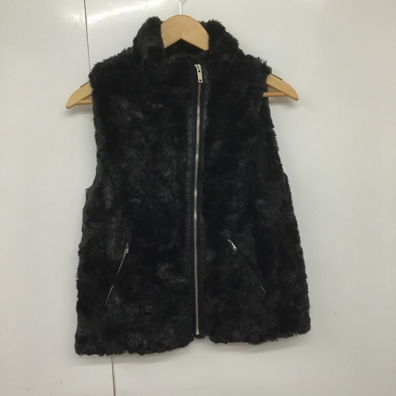 ザラ ZARA ベスト ベスト キッズ 150cm 無地 黒 / ブラック /  ガールズ USED 古着 中古 10080308