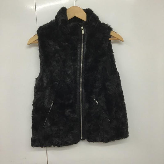 ザラ ZARA ベスト ベスト キッズ 150cm 無地 黒 / ブラック /  ガールズ USED 古着 中古 10080308