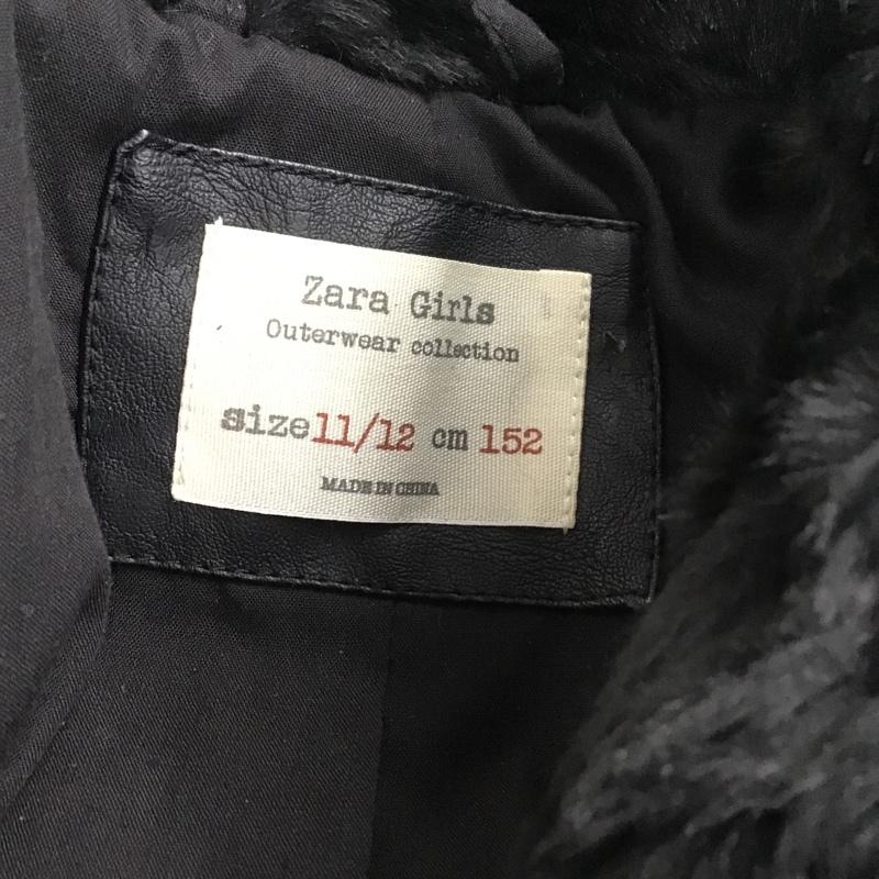 ザラ ZARA ベスト ベスト キッズ 150cm 無地 黒 / ブラック /  ガールズ USED 古着 中古 10080308