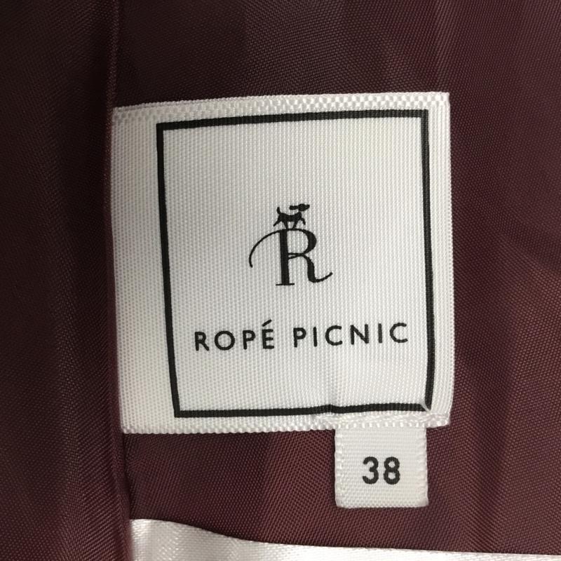 ロペピクニック ROPE' PICNIC ワンピース ロングスカート 38 無地 えんじ / ワインレッド /  レディース USED 古着 中古 10080339