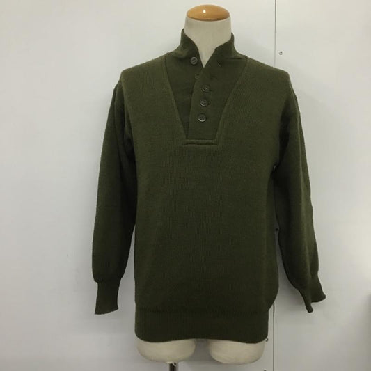 古着 USED ニット、セーター 長袖 ハイネック L 無地 カーキ / カーキ /  メンズ USED 古着 中古 10080341