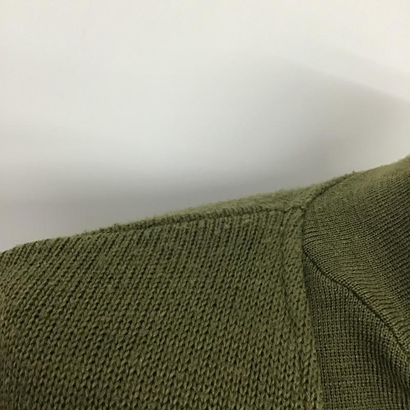 古着 USED ニット、セーター 長袖 ハイネック L 無地 カーキ / カーキ /  メンズ USED 古着 中古 10080341