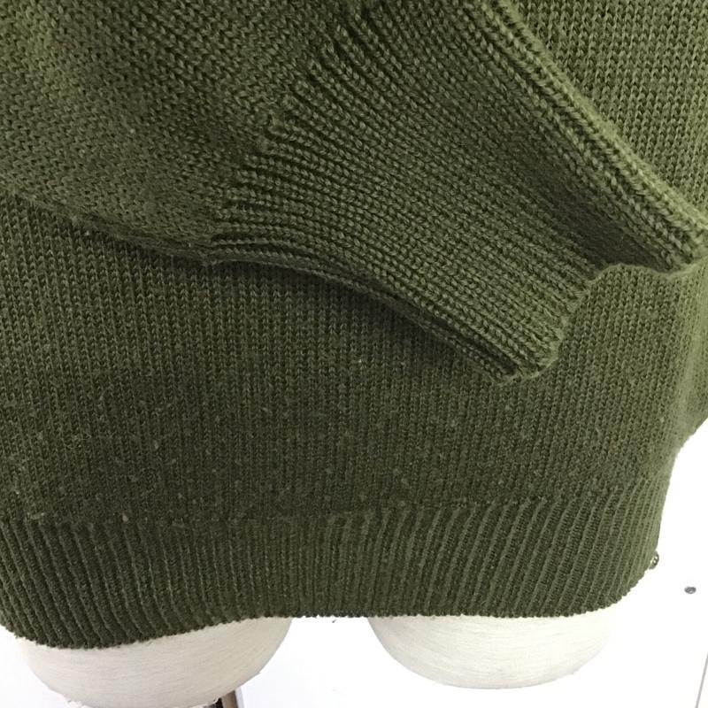 古着 USED ニット、セーター 長袖 ハイネック L 無地 カーキ / カーキ /  メンズ USED 古着 中古 10080341