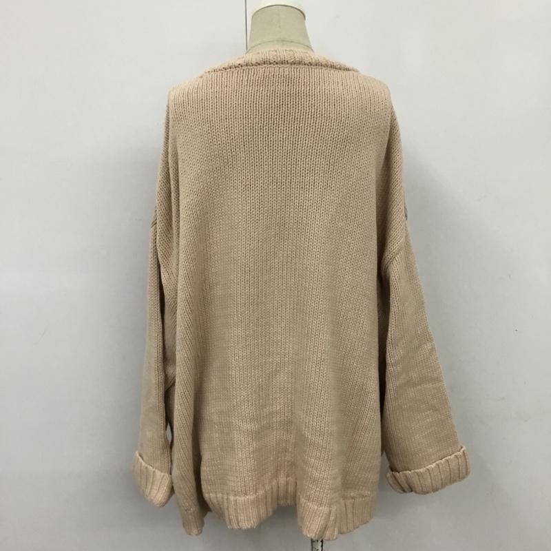 サマンサモスモス Samansa Mos2 ニット、セーター 長袖 FREE 無地 桃 / ピンク /  レディース USED 古着 中古 10080342