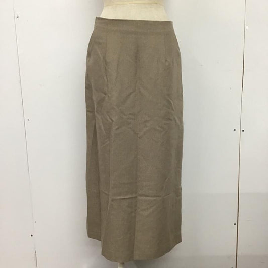 ナチュラルビューティーベーシック NATURAL BEAUTY BASIC スカート ひざ丈スカート L 無地 ベージュ / ベージュ /  レディース USED 古着 中古 10080381