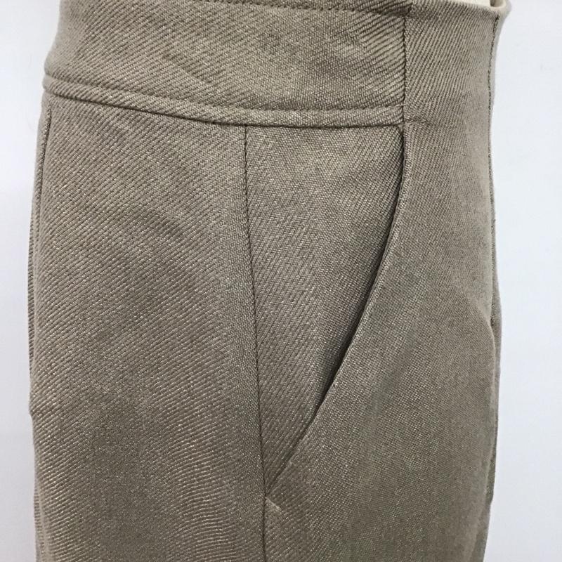 ナチュラルビューティーベーシック NATURAL BEAUTY BASIC スカート ひざ丈スカート L 無地 ベージュ / ベージュ /  レディース USED 古着 中古 10080381