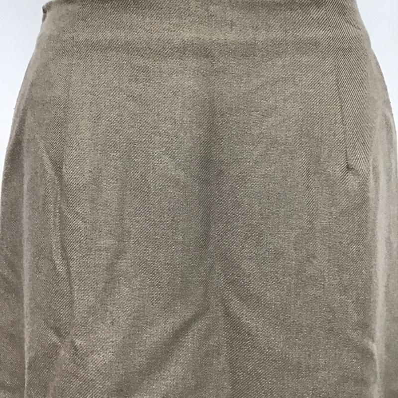 ナチュラルビューティーベーシック NATURAL BEAUTY BASIC スカート ひざ丈スカート L 無地 ベージュ / ベージュ /  レディース USED 古着 中古 10080381