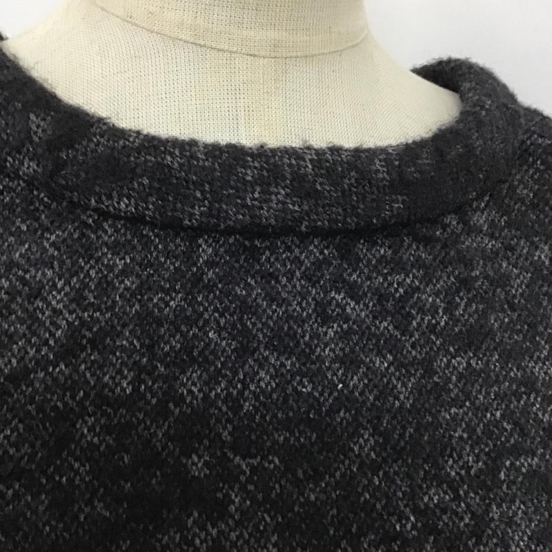 アンタイトル UNTITLED ワンピース ひざ丈スカート 2 無地 黒 / ブラック /  レディース USED 古着 中古 10080399