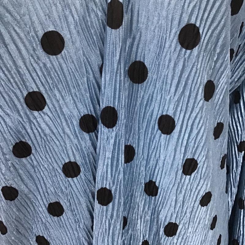 ザラ ZARA ワンピース ひざ丈スカート S ドット 水色 / ライトブルー /  レディース USED 古着 中古 10080411