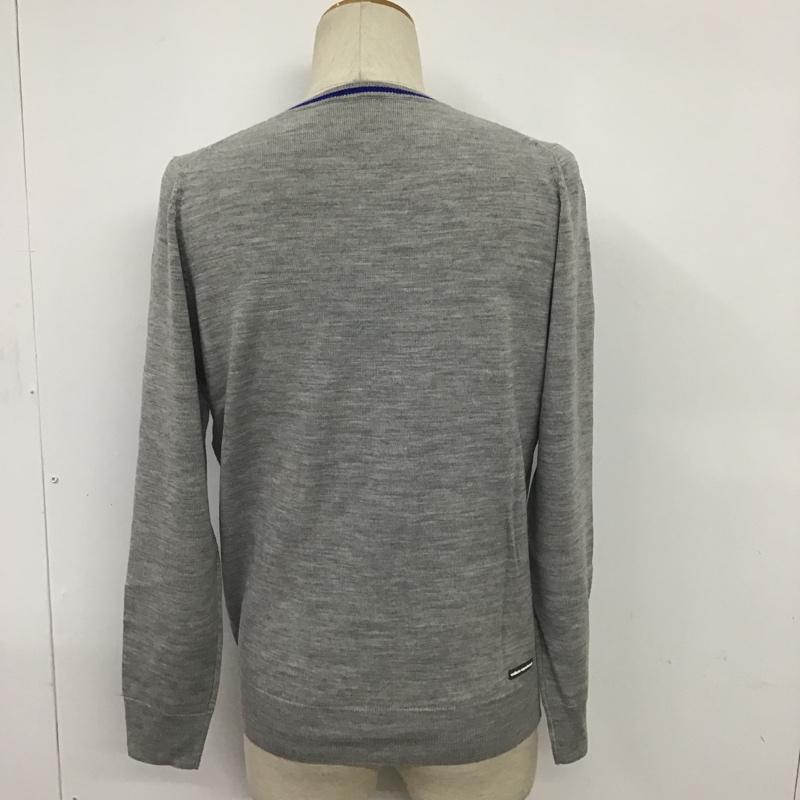 ユニフォームエクスペリメント uniform experiment ニット、セーター 長袖 2 無地 灰 / グレー /  メンズ USED 古着 中古 10080433