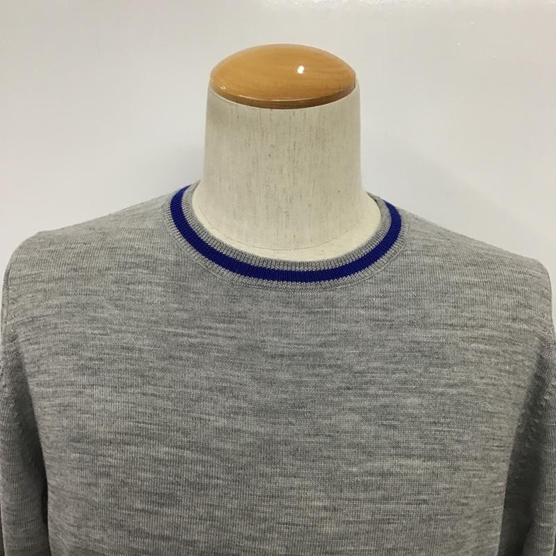 ユニフォームエクスペリメント uniform experiment ニット、セーター 長袖 2 無地 灰 / グレー /  メンズ USED 古着 中古 10080433