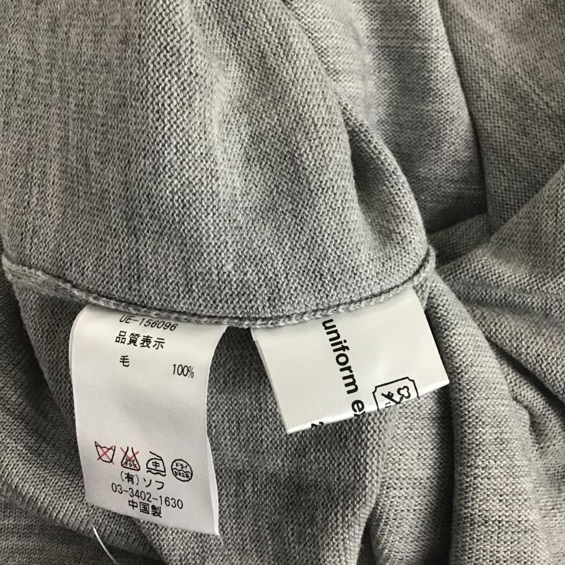 ユニフォームエクスペリメント uniform experiment ニット、セーター 長袖 2 無地 灰 / グレー /  メンズ USED 古着 中古 10080433