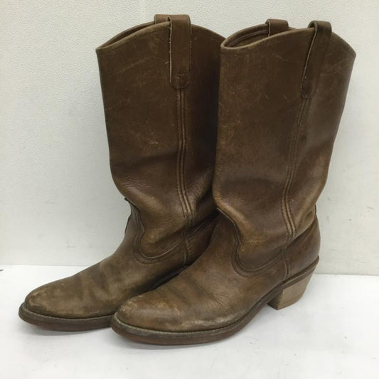 レッドウィング RED WING ブーツ 一般 PECOS BOOTS ペコスブーツ 70's 80's US：7 茶 / ブラウン /  メンズ USED 古着 中古 10080538