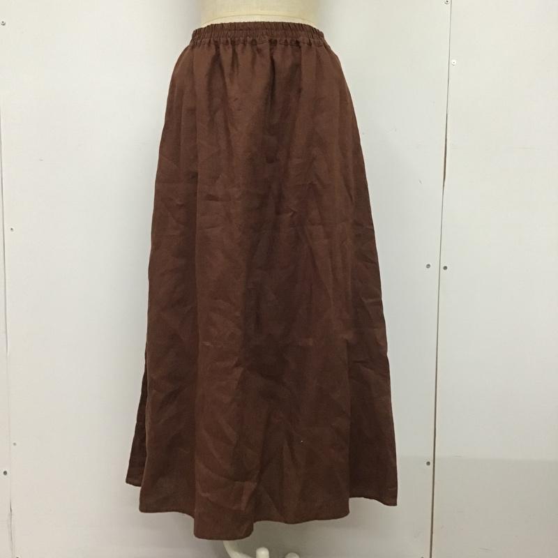 アデイインザライフ ユナイテッドアローズ A day in the life UNITED ARROWS スカート ロングスカート 無地 茶 / ブラウン /  レディース USED 古着 中古 10080564