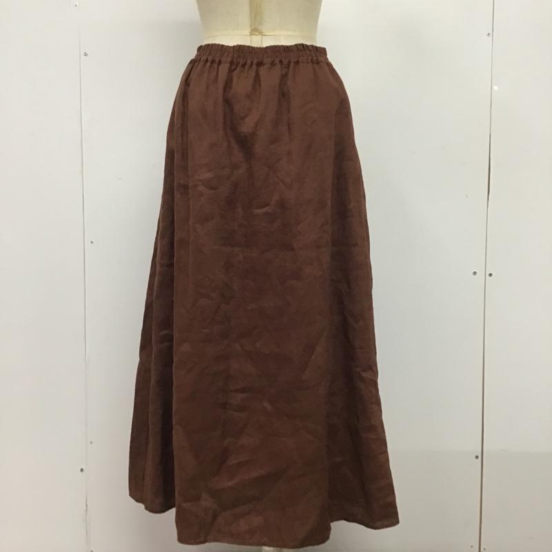 アデイインザライフ ユナイテッドアローズ A day in the life UNITED ARROWS スカート ロングスカート 無地 茶 / ブラウン /  レディース USED 古着 中古 10080564