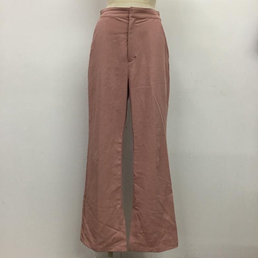 ビームス BEAMS パンツ スラックス フレアパンツ M 無地 桃 / ピンク /  レディース USED 古着 中古 10080759