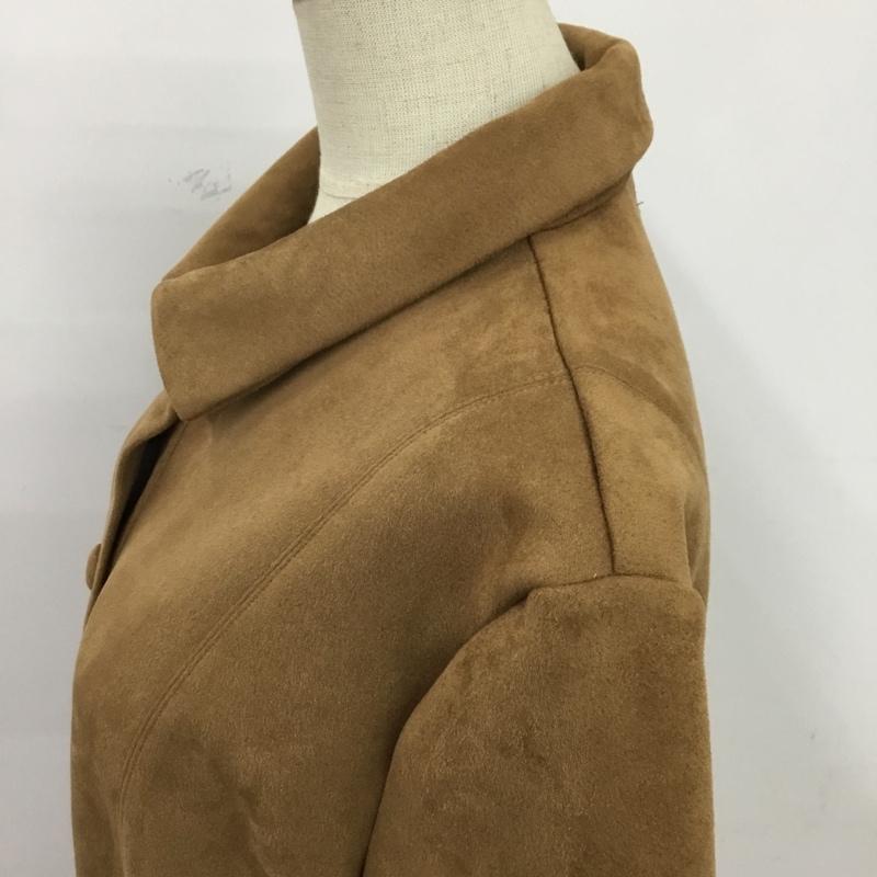 ザラ ZARA ワンピース ひざ丈スカート M 無地 茶 / ブラウン /  レディース USED 古着 中古 10080760