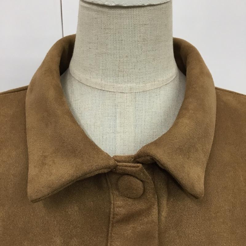 ザラ ZARA ワンピース ひざ丈スカート M 無地 茶 / ブラウン /  レディース USED 古着 中古 10080760