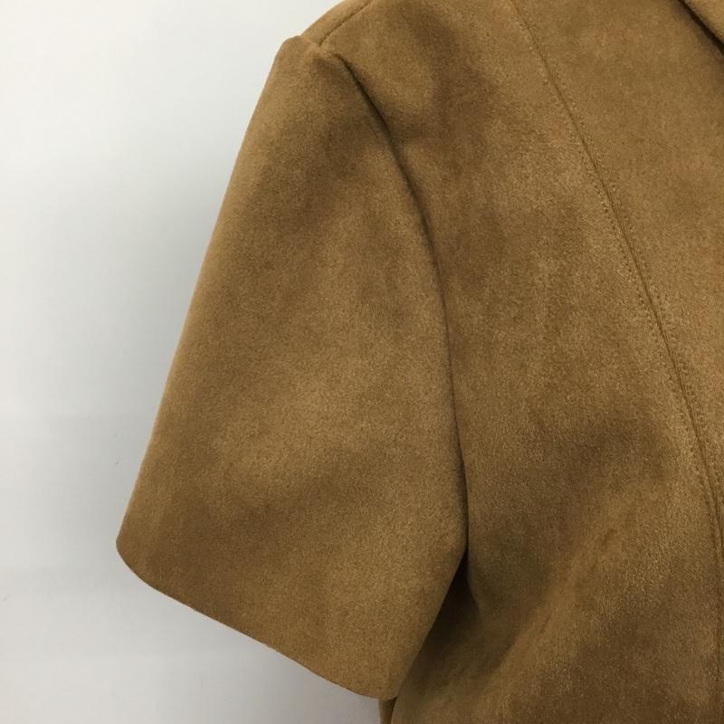ザラ ZARA ワンピース ひざ丈スカート M 無地 茶 / ブラウン /  レディース USED 古着 中古 10080760
