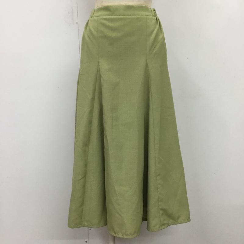 グローバルワーク GLOBAL WORK スカート ロングスカート 160cm 無地 薄緑 / ライトグリーン /  ガールズ USED 古着 中古 10080781