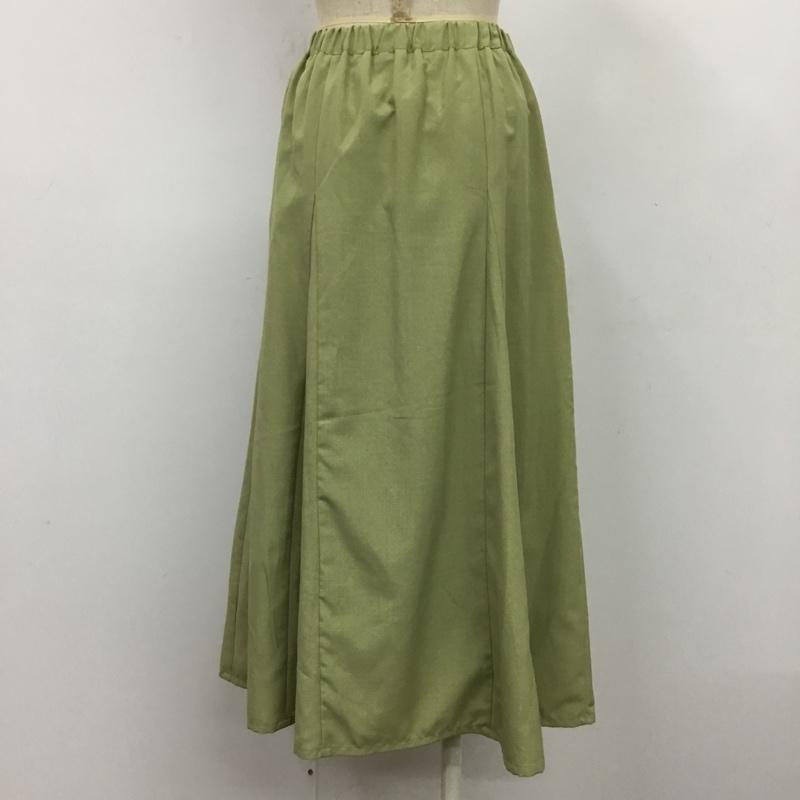 グローバルワーク GLOBAL WORK スカート ロングスカート 160cm 無地 薄緑 / ライトグリーン /  ガールズ USED 古着 中古 10080781