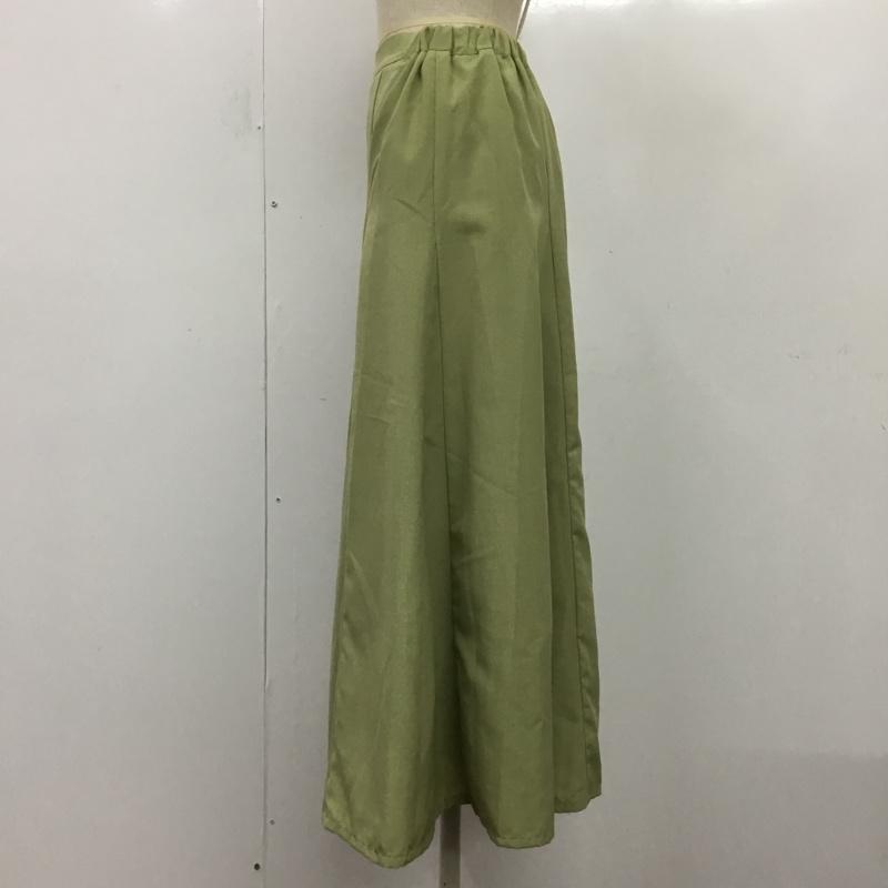 グローバルワーク GLOBAL WORK スカート ロングスカート 160cm 無地 薄緑 / ライトグリーン /  ガールズ USED 古着 中古 10080781
