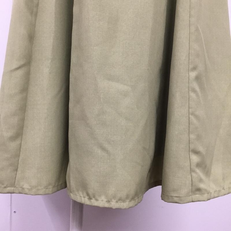 グローバルワーク GLOBAL WORK スカート ロングスカート 160cm 無地 薄緑 / ライトグリーン /  ガールズ USED 古着 中古 10080781