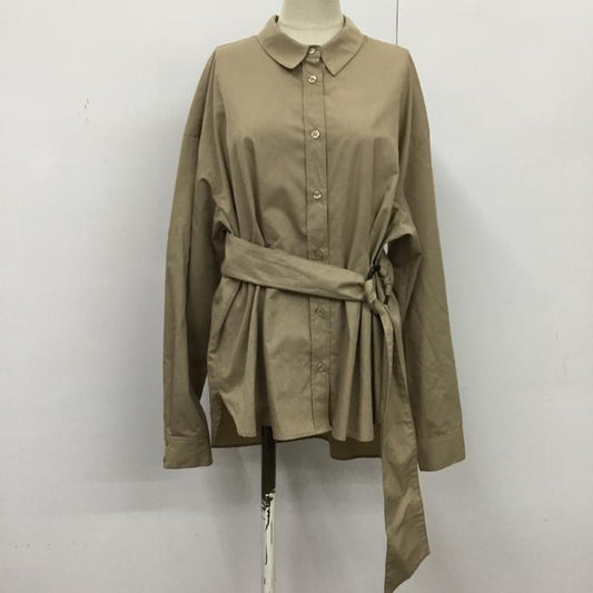 ジェイダ GYDA シャツ、ブラウス 長袖 FREE 無地 ベージュ / ベージュ /  レディース USED 古着 中古 10080874