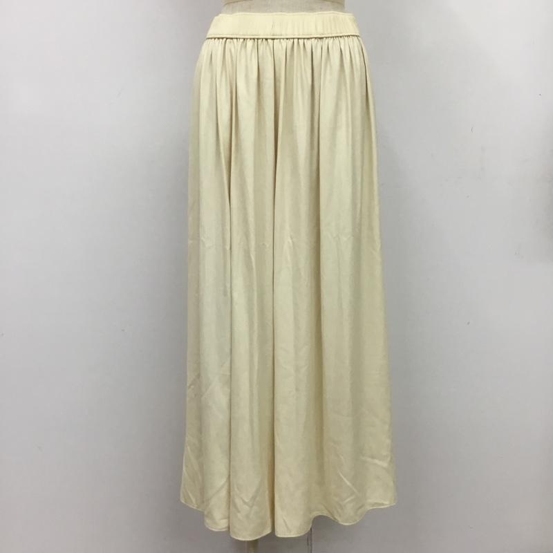 ユナイテッドアローズグリーンレーベルリラクシング UNITED ARROWS green label relaxing スカート ロングスカート タグ付 FREE 無地 白 / ホワイト /  レディース USED 古着 中古 10080878