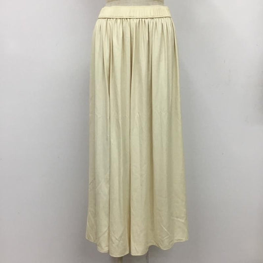 ユナイテッドアローズグリーンレーベルリラクシング UNITED ARROWS green label relaxing スカート ロングスカート タグ付 FREE 無地 白 / ホワイト /  レディース USED 古着 中古 10080878