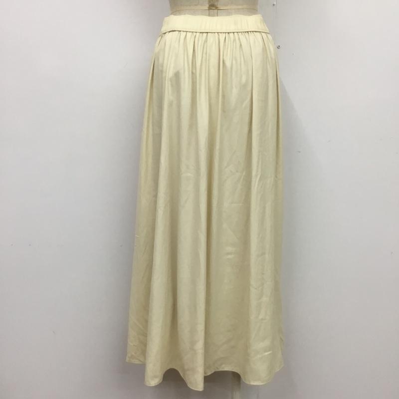ユナイテッドアローズグリーンレーベルリラクシング UNITED ARROWS green label relaxing スカート ロングスカート タグ付 FREE 無地 白 / ホワイト /  レディース USED 古着 中古 10080878