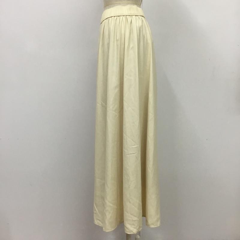 ユナイテッドアローズグリーンレーベルリラクシング UNITED ARROWS green label relaxing スカート ロングスカート タグ付 FREE 無地 白 / ホワイト /  レディース USED 古着 中古 10080878