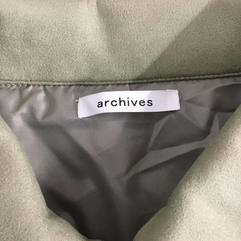 アルシーヴ archives ジャケット、上着 ジャケット、ブレザー 2015001 スエードポンチショートブルゾン M 無地 薄緑 / ライトグリーン /  レディース USED 古着 中古 10080928