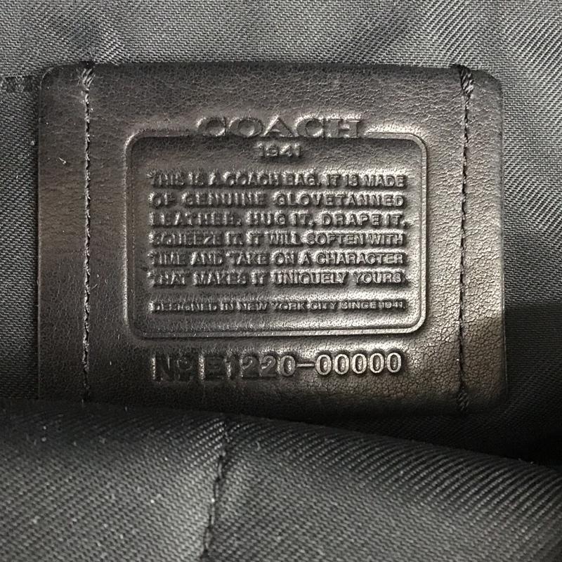 コーチ COACH リュックサック、デイパック リュックサック、デイバッグ E1220-00000 チェック レザー ワンポイント 黒 / ブラック / X 赤 / レッド / X ベージュ / ベージュ /  メンズ USED 古着 中古 10080939